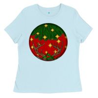 Baby Blue christmas Ladies Tee - BundleAndBundleShop