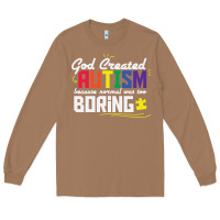 Toasted Coconut god created autism normal was too boring Long Sleeve Tee - linhVisuals