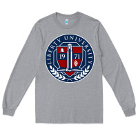Heather Grey liberty university seal Long Sleeve Tee - linhVisuals