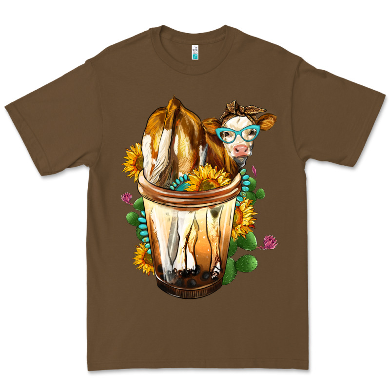 Simmental Cow Bobba Cup Premium Tee by FaDigitalArtStudio | Teevron