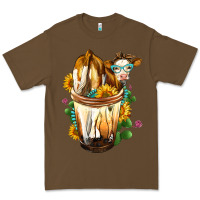 Cacao Simmental Cow Bobba Cup Premium Tee - FaDigitalArtStudio