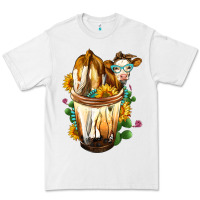 White Simmental Cow Bobba Cup Premium Tee - FaDigitalArtStudio
