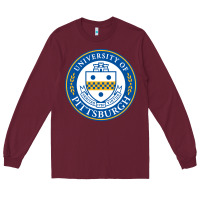 Burgundy university of pittsburgh Long Sleeve Tee - linhVisuals