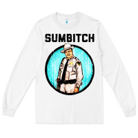 White sumbitch Long Sleeve Tee - linhVisuals