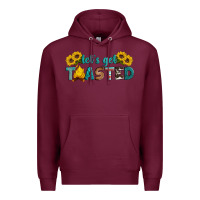 Burgundy let's get toasted Premium Hoodie - Artiststas
