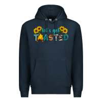 Navy let's get toasted Premium Hoodie - Artiststas