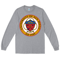 Heather Grey university of san diego Long Sleeve Tee - linhVisuals