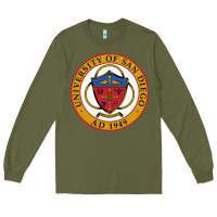 Army Green university of san diego Long Sleeve Tee - linhVisuals