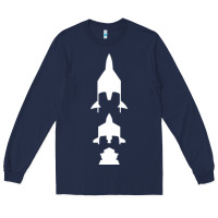 Navy Virgin Galactic Evolution Long Sleeve Tee - linhVisuals