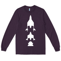 Plum Virgin Galactic Evolution Long Sleeve Tee - linhVisuals