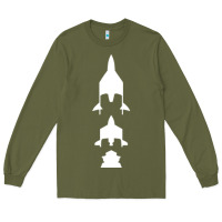 Army Green Virgin Galactic Evolution Long Sleeve Tee - linhVisuals