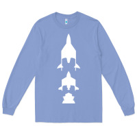 Colony Blue Virgin Galactic Evolution Long Sleeve Tee - linhVisuals