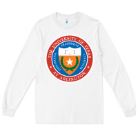 White university of texas at arlington seal Long Sleeve Tee - linhVisuals