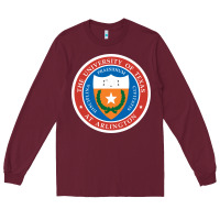 Burgundy university of texas at arlington seal Long Sleeve Tee - linhVisuals