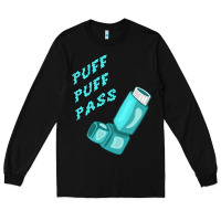 Black puff puff pass inhaler Long Sleeve Tee - linhVisuals