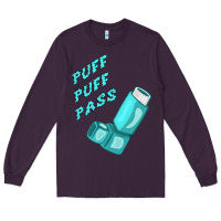 Plum puff puff pass inhaler Long Sleeve Tee - linhVisuals