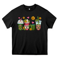 Black stuck on you cactus coffee cups Heavy Core Tee - OliviaCreatesArt