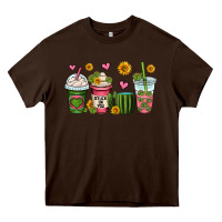 Chocolate Brown stuck on you cactus coffee cups Heavy Core Tee - OliviaCreatesArt