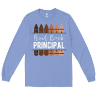 Colony Blue womens proud black principal, black history month school principal v n Long Sleeve Tee - linhVisuals