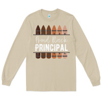 Mushroom womens proud black principal, black history month school principal v n Long Sleeve Tee - linhVisuals