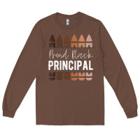 Chestnut womens proud black principal, black history month school principal v n Long Sleeve Tee - linhVisuals