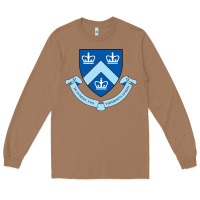 Toasted Coconut columbia university shield Long Sleeve Tee - linhVisuals