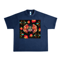 Navy sugar skull tumbler Urban Heavy Tee - BundleAndBundleShop