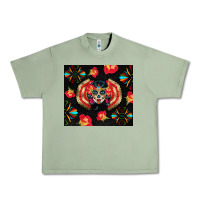 Oil Green sugar skull tumbler Urban Heavy Tee - BundleAndBundleShop