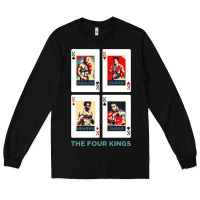 Black the four kings of boxing Long Sleeve Tee - linhVisuals