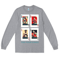 Heather Grey the four kings of boxing Long Sleeve Tee - linhVisuals