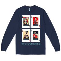 Navy the four kings of boxing Long Sleeve Tee - linhVisuals