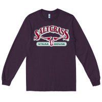 Plum Saltgrass Steakhouse Long Sleeve Tee - linhVisuals