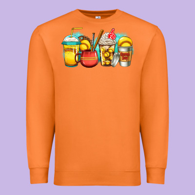 Softball Coffee Premium Sweatshirt Designed By Jasminsmagicworld