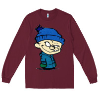 Burgundy calvin Long Sleeve Tee - linhVisuals