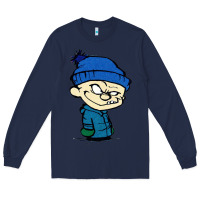 Navy calvin Long Sleeve Tee - linhVisuals