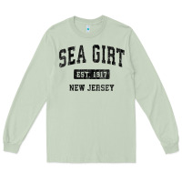 Matcha womens sea girt new jersey nj vintage sports design black design v nec Long Sleeve Tee - linhVisuals