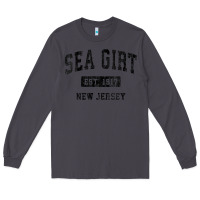 Smoke womens sea girt new jersey nj vintage sports design black design v nec Long Sleeve Tee - linhVisuals
