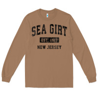 Toasted Coconut womens sea girt new jersey nj vintage sports design black design v nec Long Sleeve Tee - linhVisuals