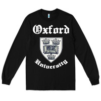 Black vintage oxford university 80s 90s Long Sleeve Tee - linhVisuals