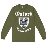 Army Green vintage oxford university 80s 90s Long Sleeve Tee - linhVisuals