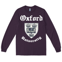 Plum vintage oxford university 80s 90s Long Sleeve Tee - linhVisuals