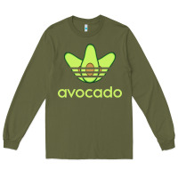 Army Green newavocado originals three stripes Long Sleeve Tee - linhVisuals