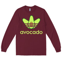 Burgundy newavocado originals three stripes Long Sleeve Tee - linhVisuals