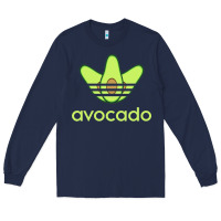 Navy newavocado originals three stripes Long Sleeve Tee - linhVisuals