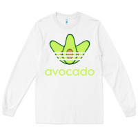 White newavocado originals three stripes Long Sleeve Tee - linhVisuals