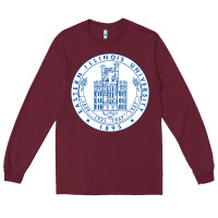 Burgundy eastern illinois university seal Long Sleeve Tee - linhVisuals