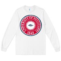 White university of mississippi seal Long Sleeve Tee - linhVisuals