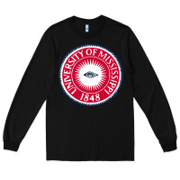 Black university of mississippi seal Long Sleeve Tee - linhVisuals