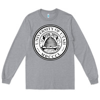 Heather Grey university of utah seal Long Sleeve Tee - linhVisuals
