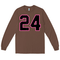 Chestnut number 24 sports jersey athlete fan pink black lucky number t shirt Long Sleeve Tee - linhVisuals